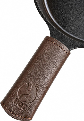 Leather cast iron skillet - cast,