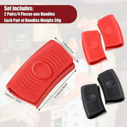 Silicone pot handle cover - 2x,