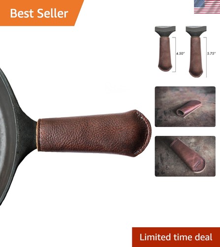 Leather cast iron pan - cast,