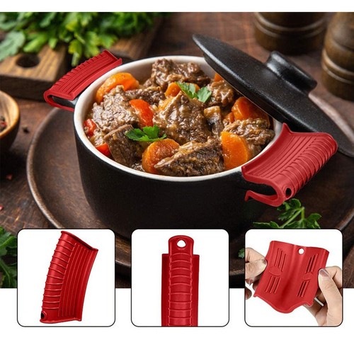 3pc silicone pot handle covers - silicone,