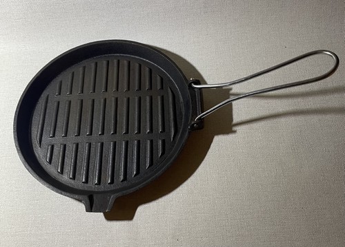 Unused cast iron griddle - iron, pan